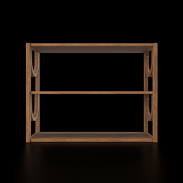 Sleek Storage Solution: Fogia Arch Bookshelf 3D model image 1 