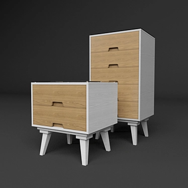 TAHA 03 Furniture Set: Pack of 3 3D model image 1 