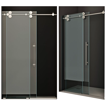 Contemporary Sydney Shower Doors 3D model image 1 