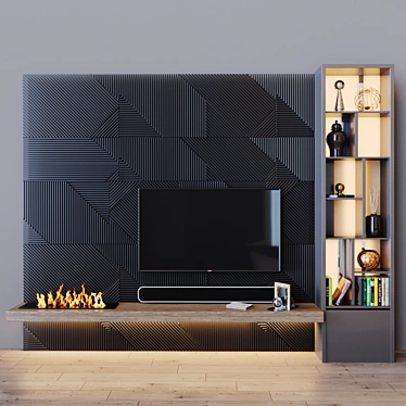 Modern TV Set - 15-inch Ultra HD 3D model image 1 