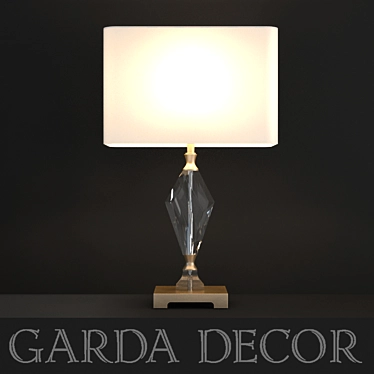 Garda Decor Glass Desk Lamp 3D model image 1 