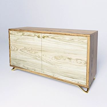 Exotic Wood Bollard 3D model image 1 