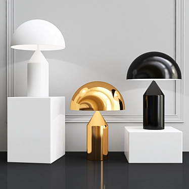 ImperiumLoft Atollo Table Lamp: Modern Elegance 3D model image 1 