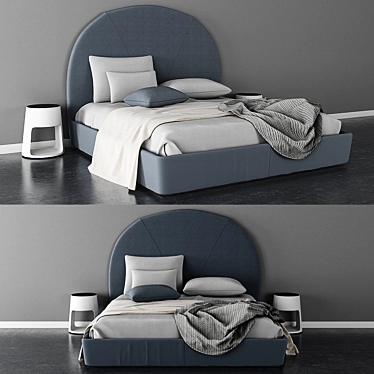 Modern Scandinavian Bjorn Bed 3D model image 1 