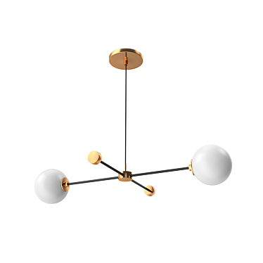 Elegant Laskasas Suspension Lamp 3D model image 1 