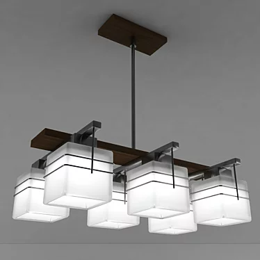 Elegant Luminex Klip Chandelier 3D model image 1 