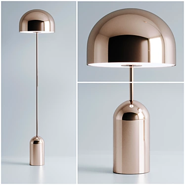 Elegant Bell Floor Light 3D model image 1 