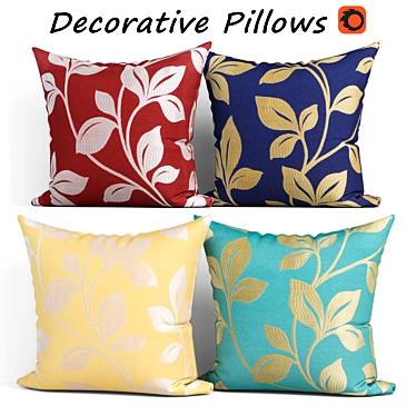 CaliTime Decorative Pillows Set 3D model image 1 