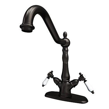 Kingston Brass Victorian Porcelain Vessel Mixer 3D model image 1 