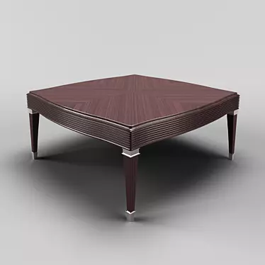 Elegant OM Coffee Table in Cherry Veneer 3D model image 1 