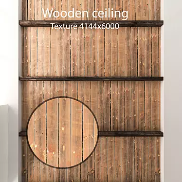 Wooden Beamed Ceiling Kit 3D model image 1 