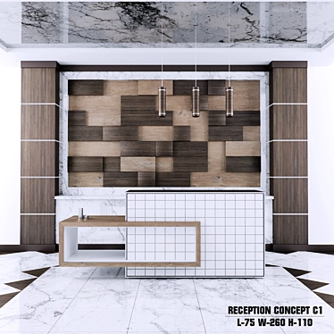 Modern Reception Concept: C1 3D model image 1 