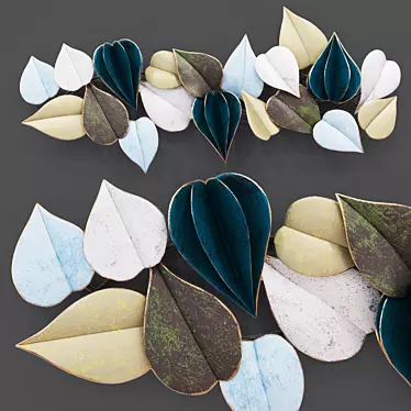 Leafy Elegance: Decor Panel 3D model image 1 