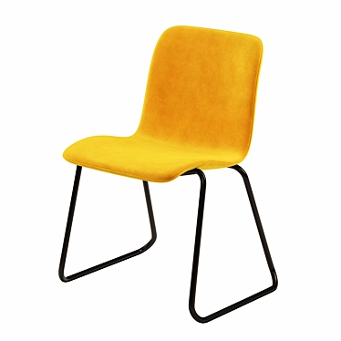 Sleek and Stackable: Cornflake Chair 3D model image 1 