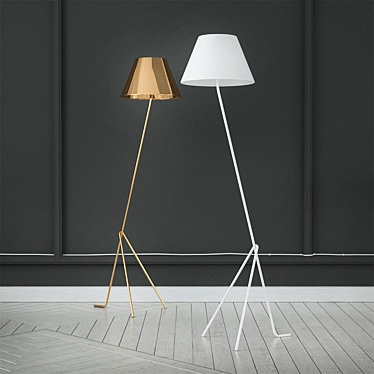 Elegant Floor Lamp Spilla 3D model image 1 