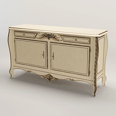 Elegant Pregno Savoy Sideboard: Enhance Your Space 3D model image 1 