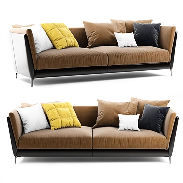 Bretagne: Stylish and Spacious 3D Sofa 3D model image 1 