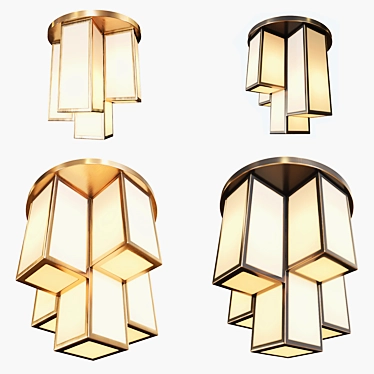 Elegant Eichholtz Axel Ceiling Lamp 3D model image 1 