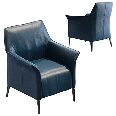 Luxurious Comfort: Leolux Mayuro Armchair 3D model image 1 