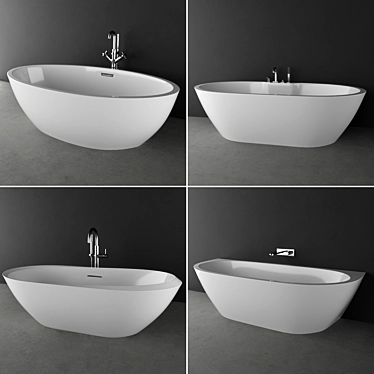 Luxury Bath Set: EGG MAX, Architeckt Lattra, Jazz Plus, StoneArt BS-531, M-BT214 3D model image 1 