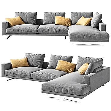 FLEXFORM CAMPIELLO Sofa - 334см x 217см x 86см 3D model image 1 