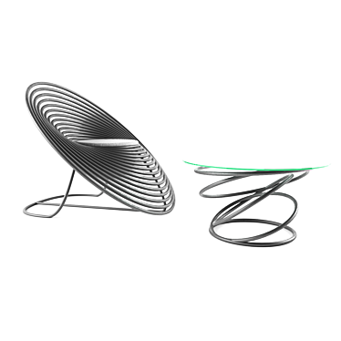 Cozy Circle Chair 3D model image 1 