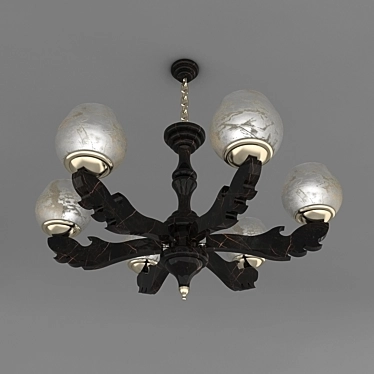 Classic Stone Ceiling Light 3D model image 1 