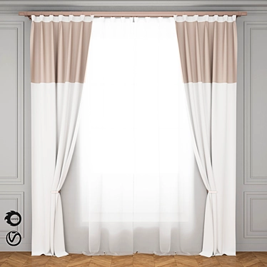 Satin Charm: Elegant Blind 3D model image 1 