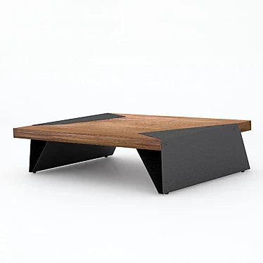 Modern Wood Coffee Table 3D model image 1 