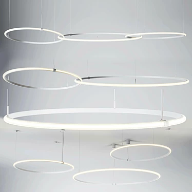 Olymp Pendant Lights - Creative and Adjustable Illumination Solution 3D model image 1 