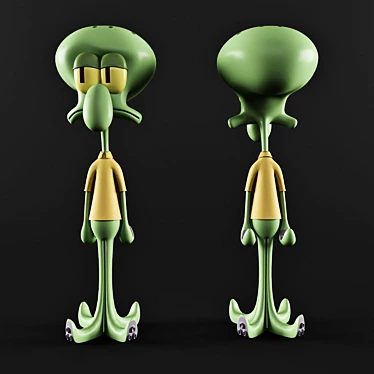 Squidward Collectible Figure 3D model image 1 