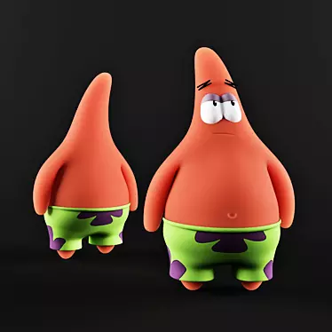 Patrick Star Toy - Your Goofy Sea Friend 3D model image 1 