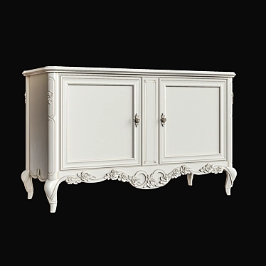 Elegant Stella Mobile Dresser 3D model image 1 