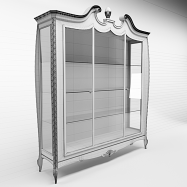 Sophisticated Pregno Glass Display for Elegant Interiors 3D model image 1 