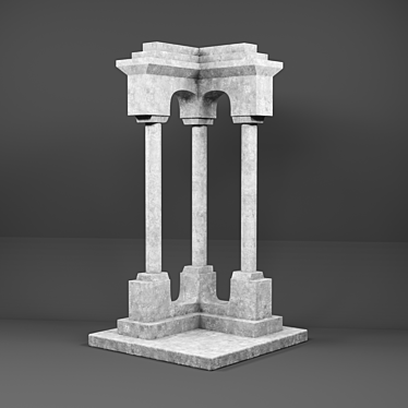 Concrete Sculapture: Handcrafted Masterpiece 3D model image 1 