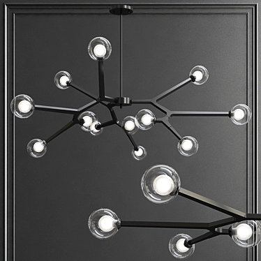 Artpad 12 Head Modern Glass Chandelier