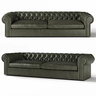 Flexteam Charles B Sofa - 270x105x45cm 3D model image 1 