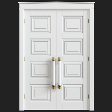 Elegant Classic Interior Doors 3D model image 1 