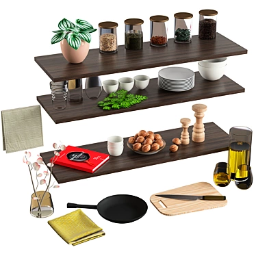 Kitchen Delights: Decorative Set 3D model image 1 