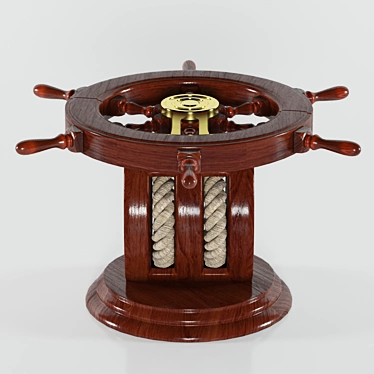 Sea Club Steering Wheel Table 3D model image 1 