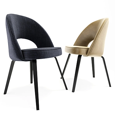 Saarinen Side Chair: Modern Elegance for any Space 3D model image 1 