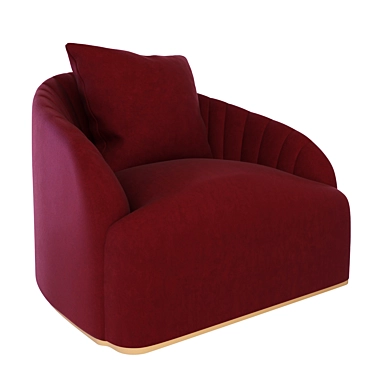 Sophisticated Sunpan Astrid Armchair 3D model image 1 