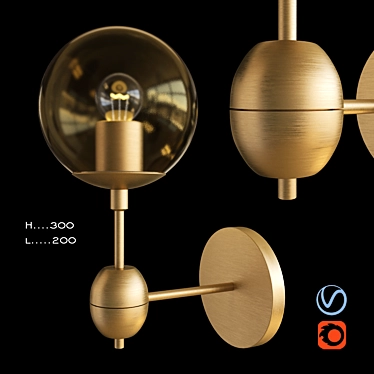 Elegant Sconce 5801 by MHLIVING 3D model image 1 
