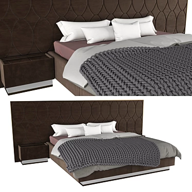 Luxury Visionnaire Gregory Bed 3D model image 1 