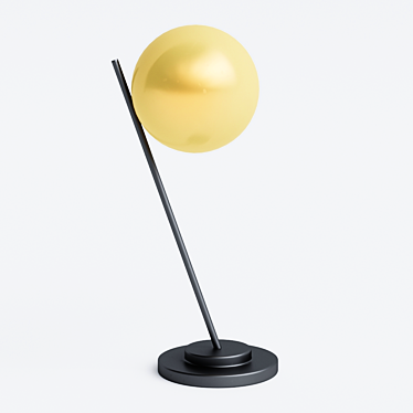 Sleek Spherical Table Lamp 3D model image 1 