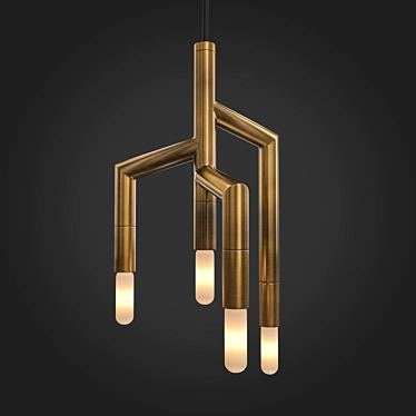 Flowing Candle Suspended Lamp 3D model image 1 
