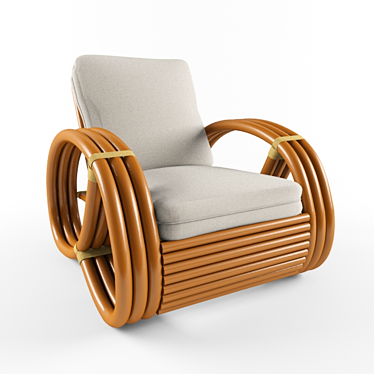 Twist & Sit: Pretzel Chair 3D model image 1 