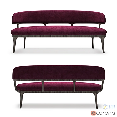 Luxurious Ceccotti Peggy G Sofa - 3D Model 3D model image 1 