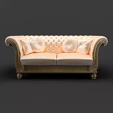 Elegant VENEZIA Sofa by FRATELLI BARRI 3D model image 1 