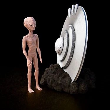 Cosmic Sculptures for Your Garden 3D model image 1 